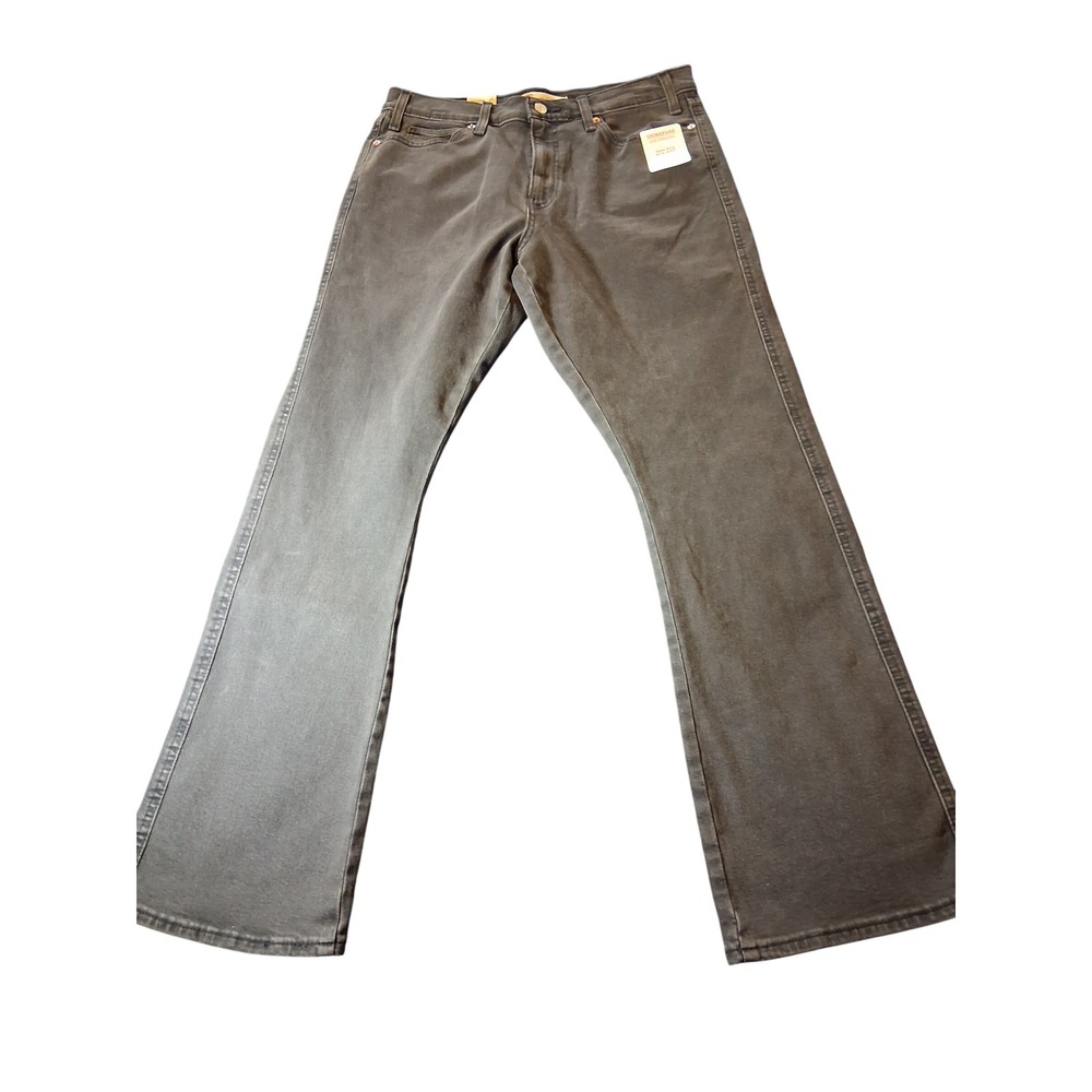 Signature Levi Strauss Heritage High Rise Kick Boot Grey Jeans 10 W30 A29010002